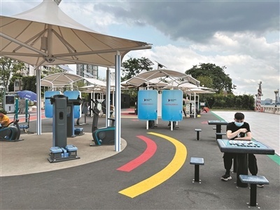 到海珠區(qū)首個'戶外智能健身房'打卡去 智慧健身，暢享科技與運動新體驗